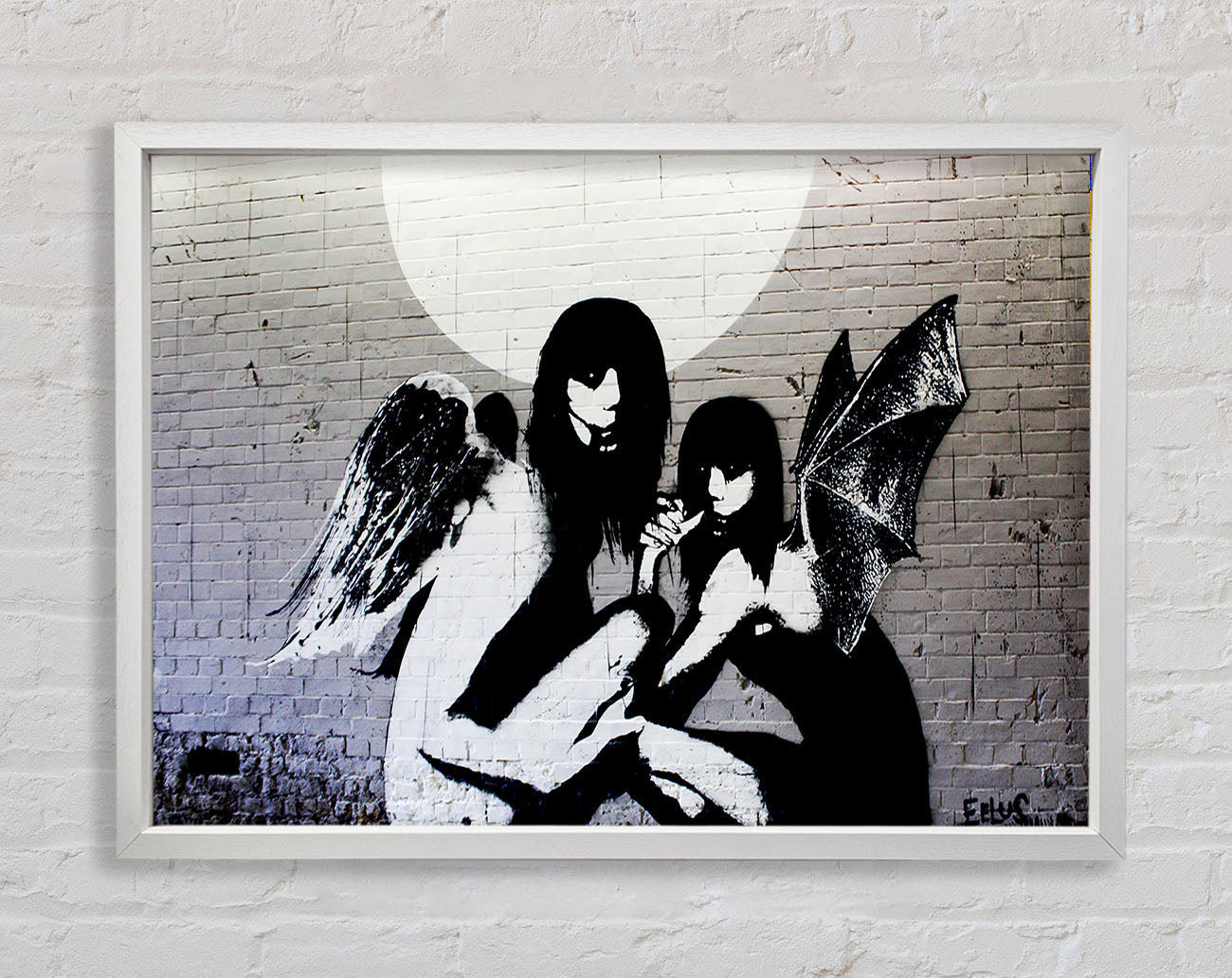 Angels In Moonlight Framed Wall Art