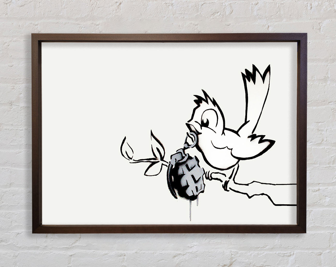 Bird Granade Framed Wall Art