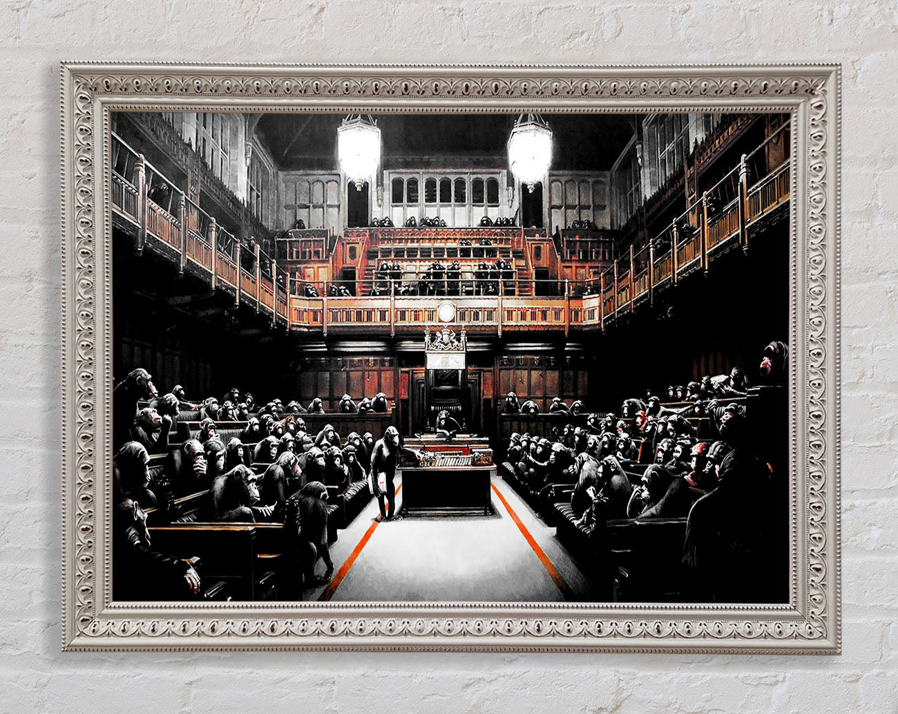 Chimps Houses Of Parliament Framed Wall Art