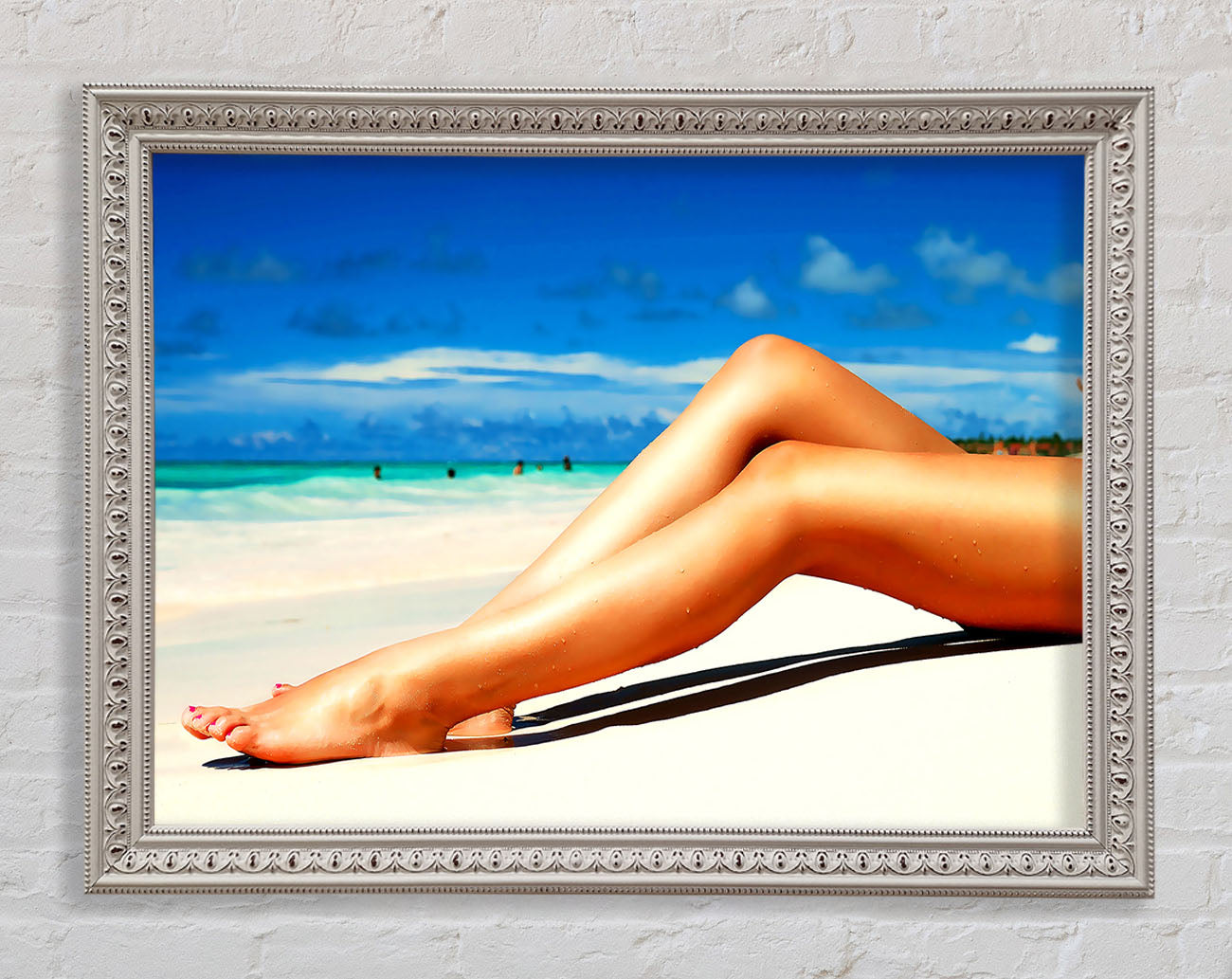 Beach Hottie Framed Wall Art