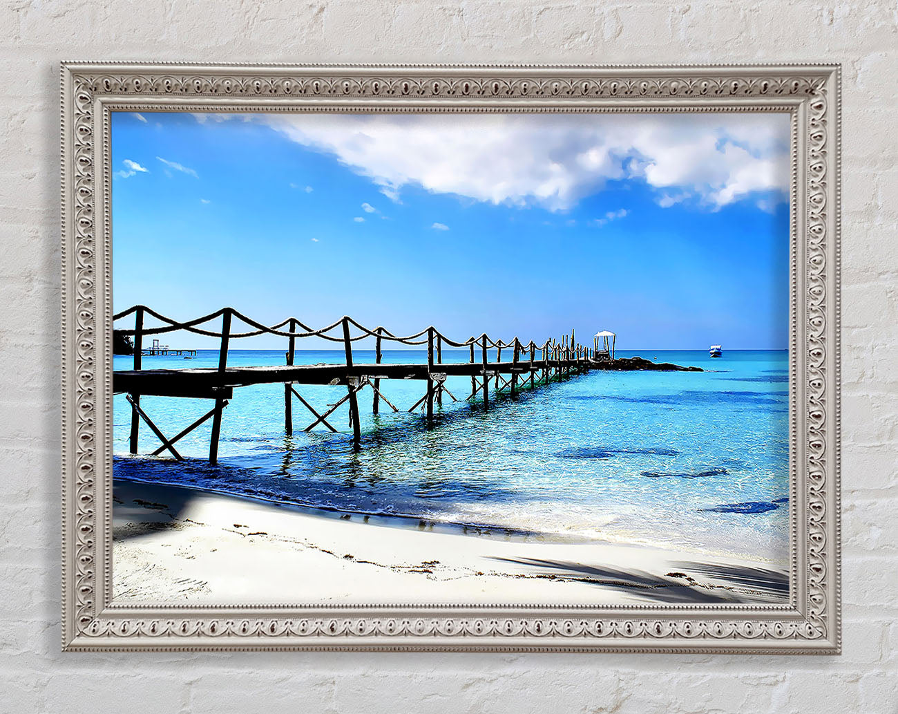 Boardwalk In Paradise Framed Wall Art