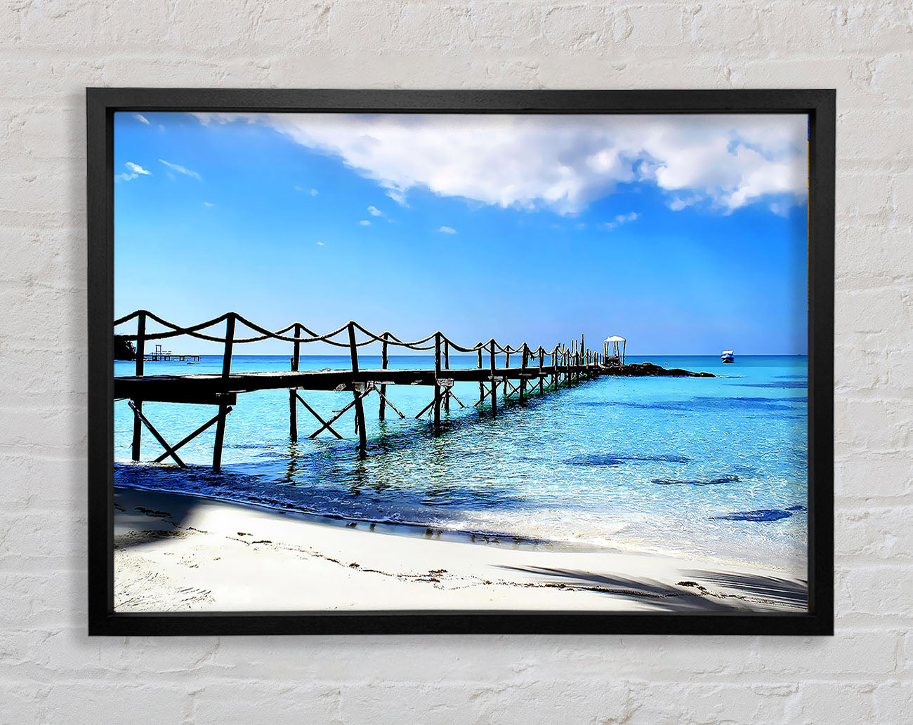 Boardwalk In Paradise Framed Wall Art
