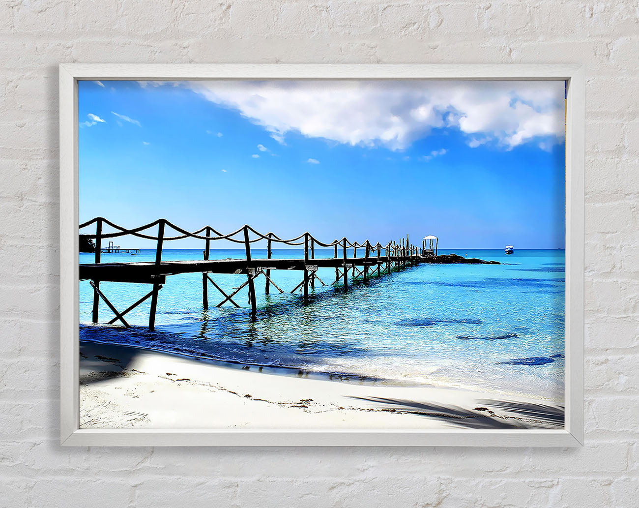 Boardwalk In Paradise Framed Wall Art