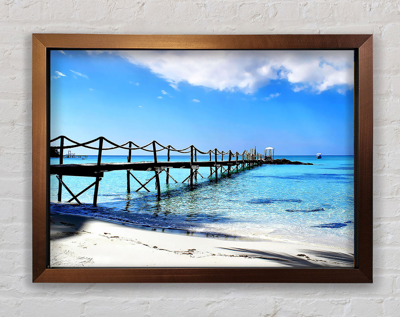 Boardwalk In Paradise Framed Wall Art
