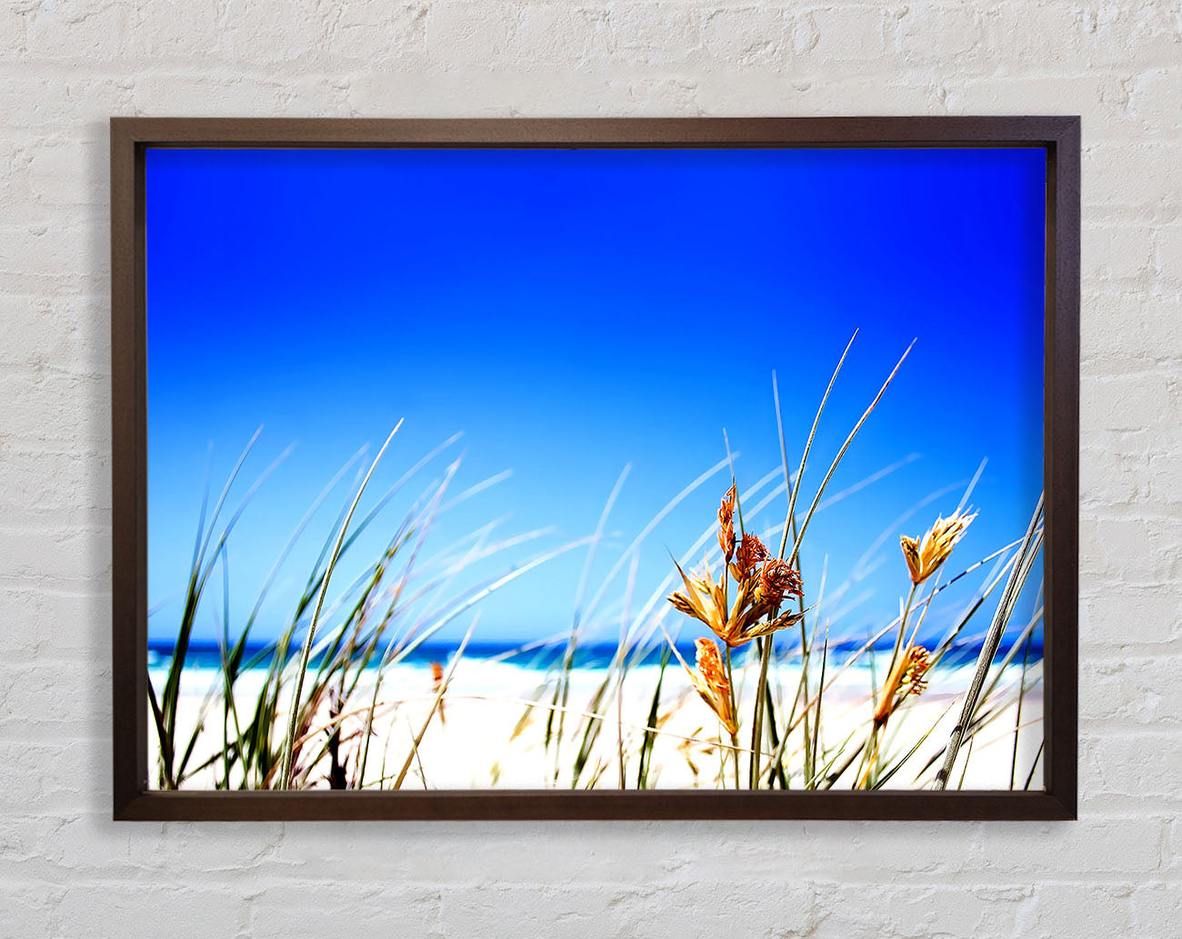 Clear Beach Sky Framed Wall Art
