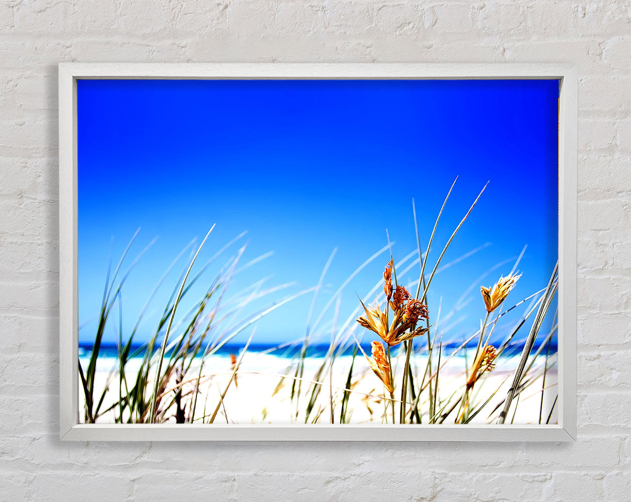 Clear Beach Sky Framed Wall Art