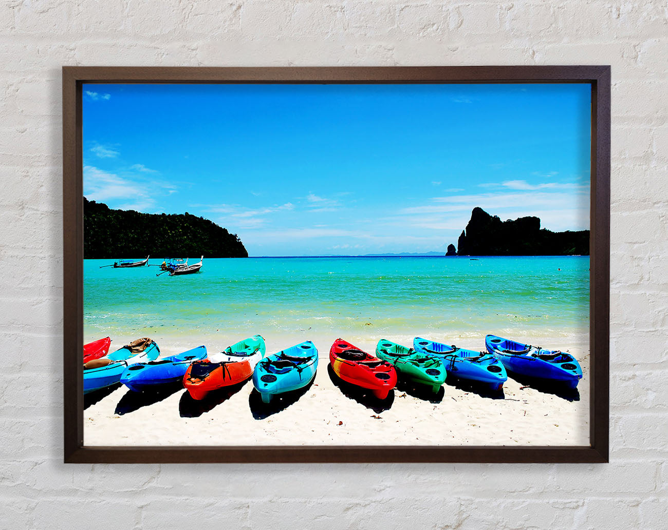 Boat Paradise Framed Wall Art