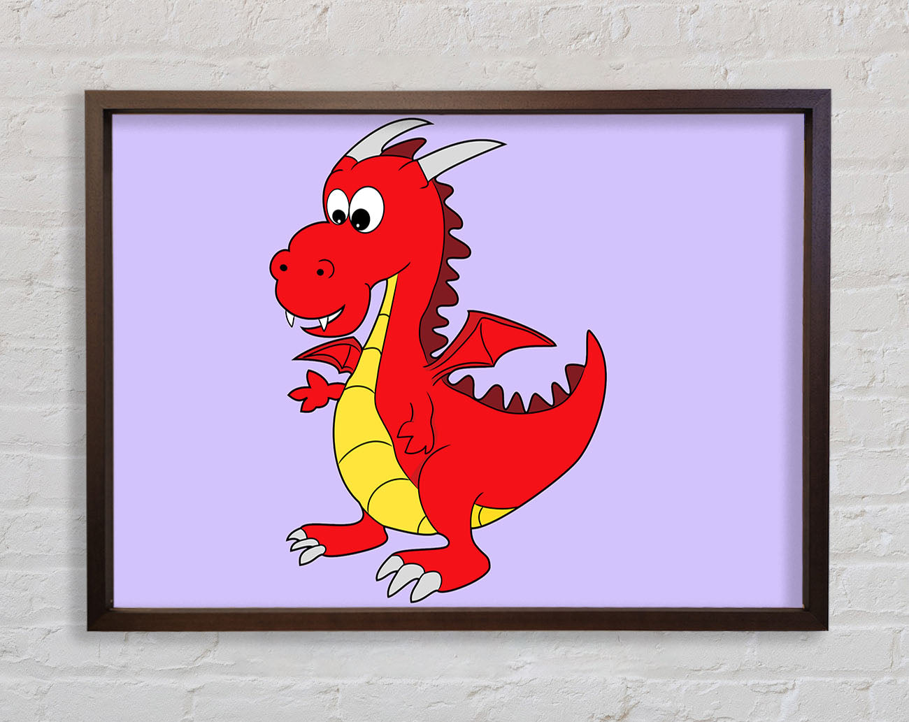 Big Dragon Lilac Framed Wall Art