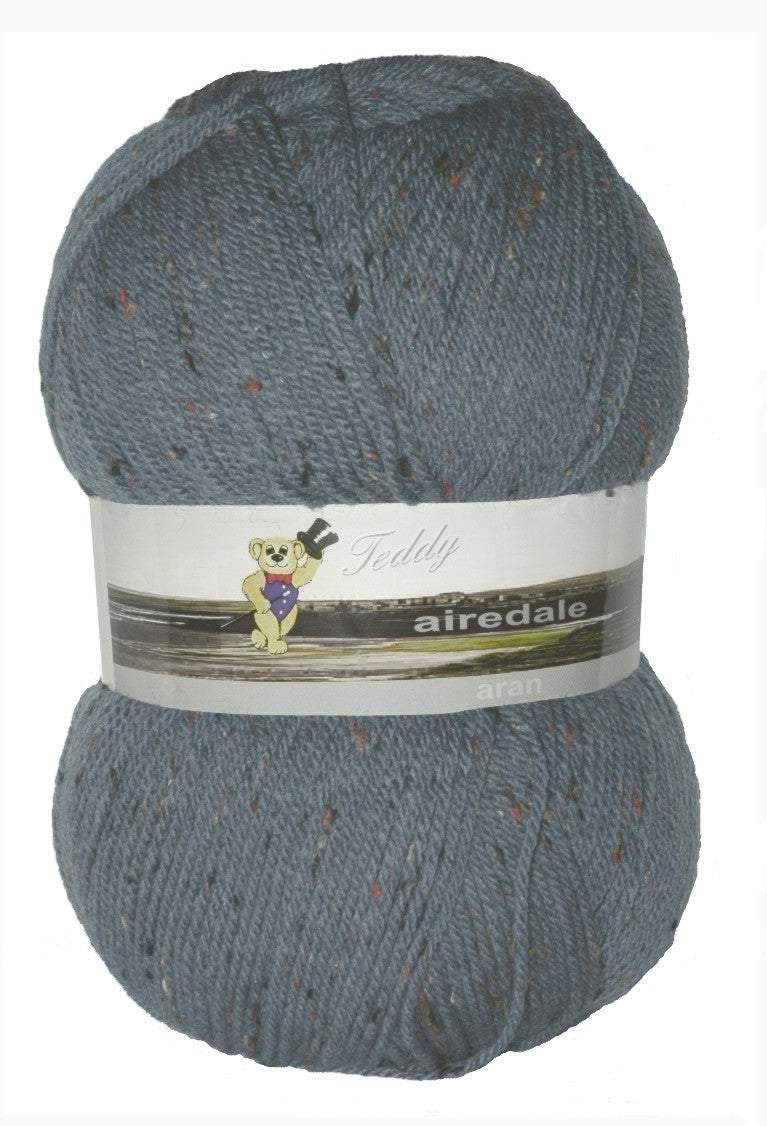 Airedale Aran 400g Airforce Blue Natural Fleck 210