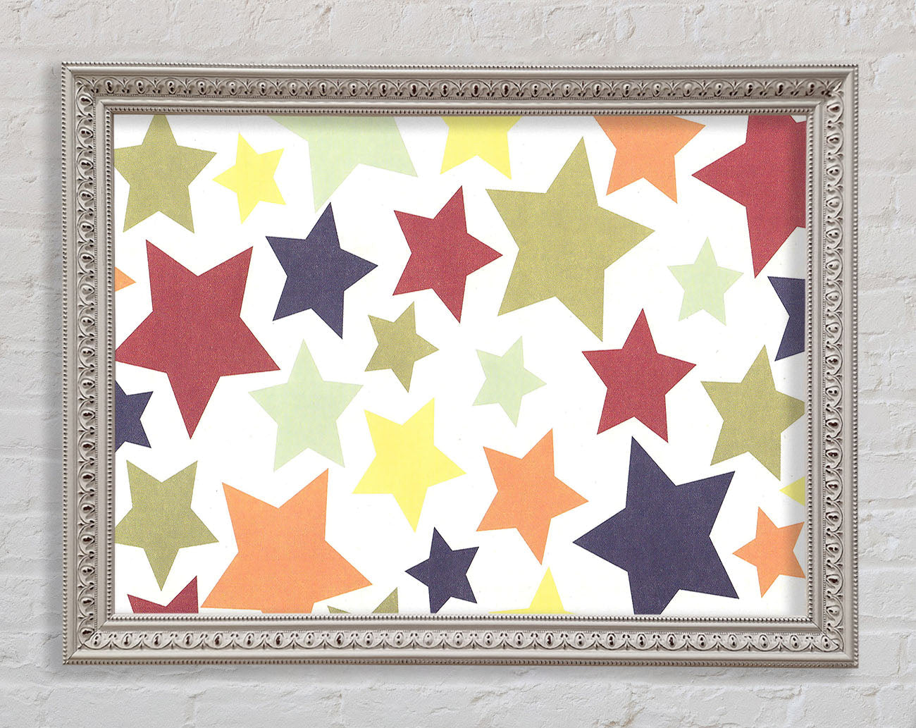 Colourful Stars Framed Wall Art