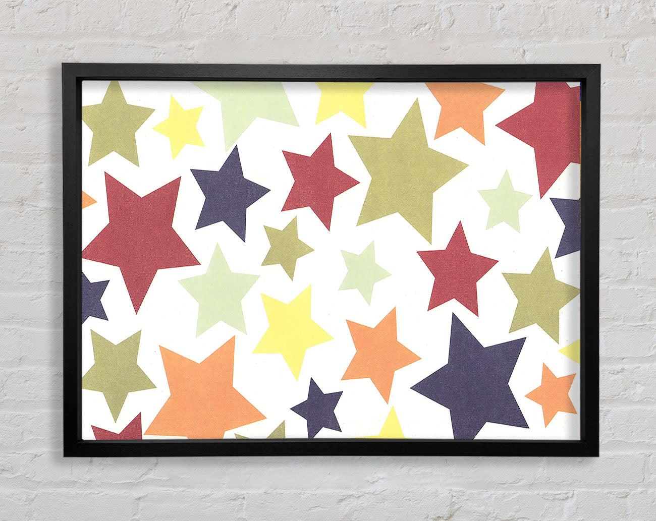 Colourful Stars Framed Wall Art