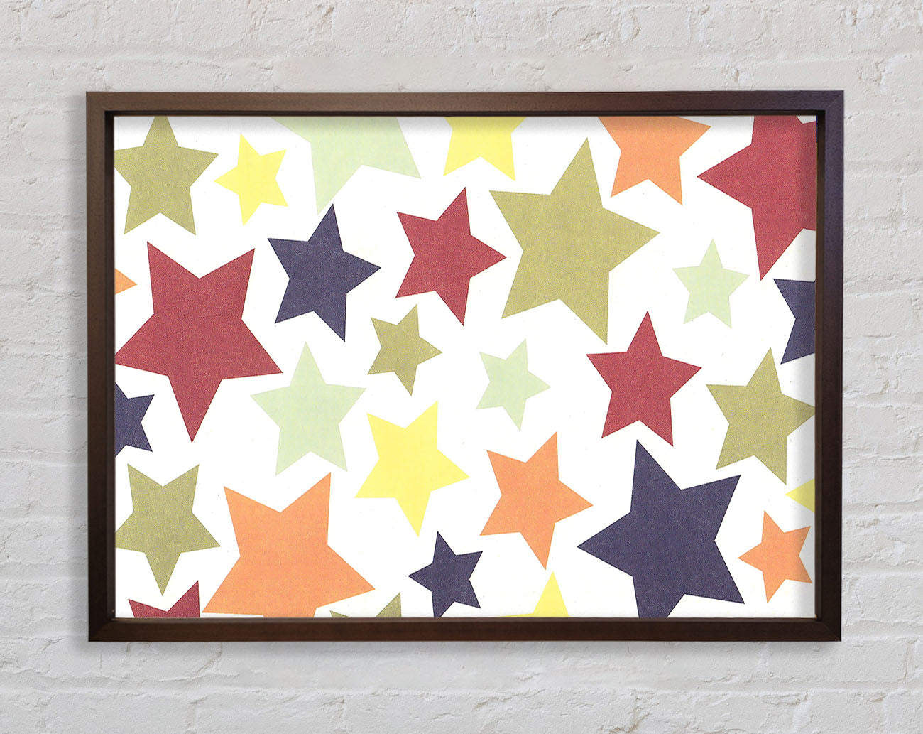 Colourful Stars Framed Wall Art
