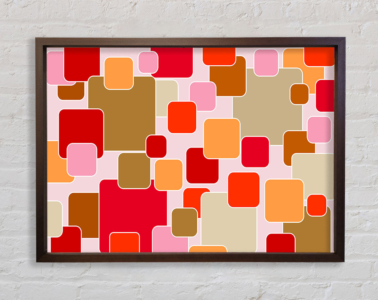 Colour Of Squares Framed Wall Art