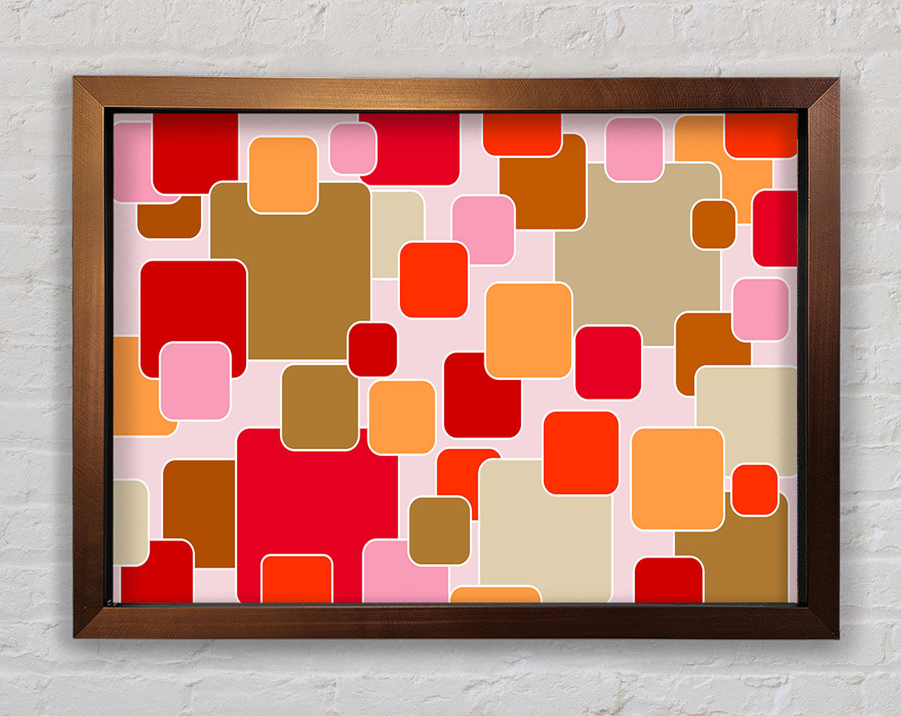 Colour Of Squares Framed Wall Art