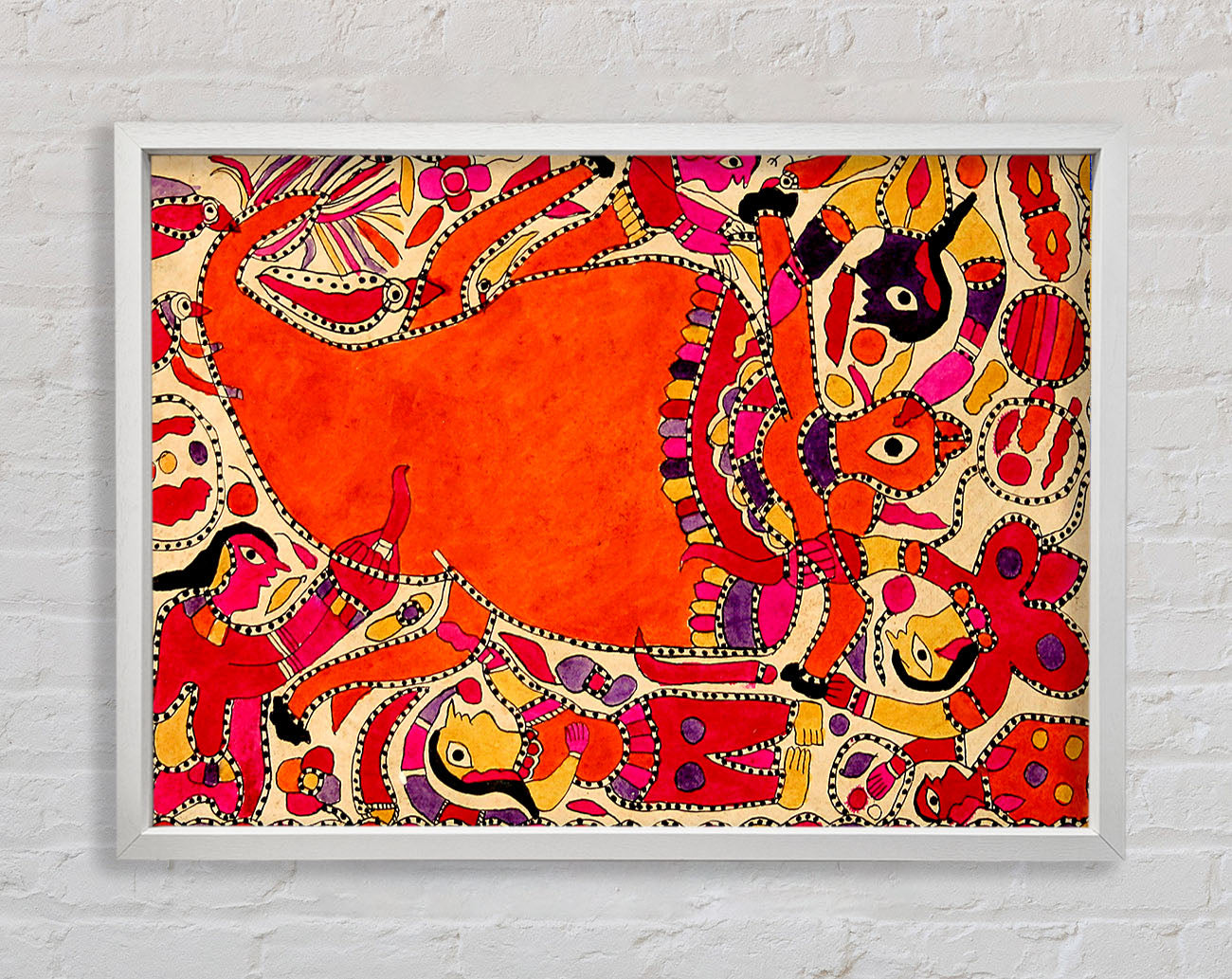 Aboriginal Madhubani Framed Wall Art