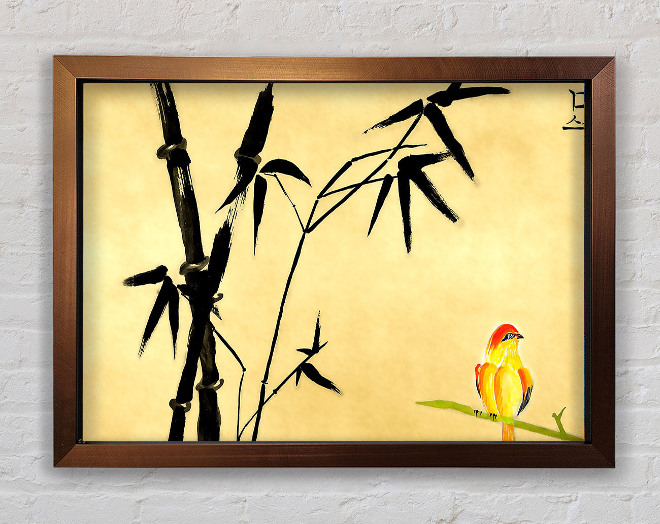 Chinese Bird Painting Framed Wall Art