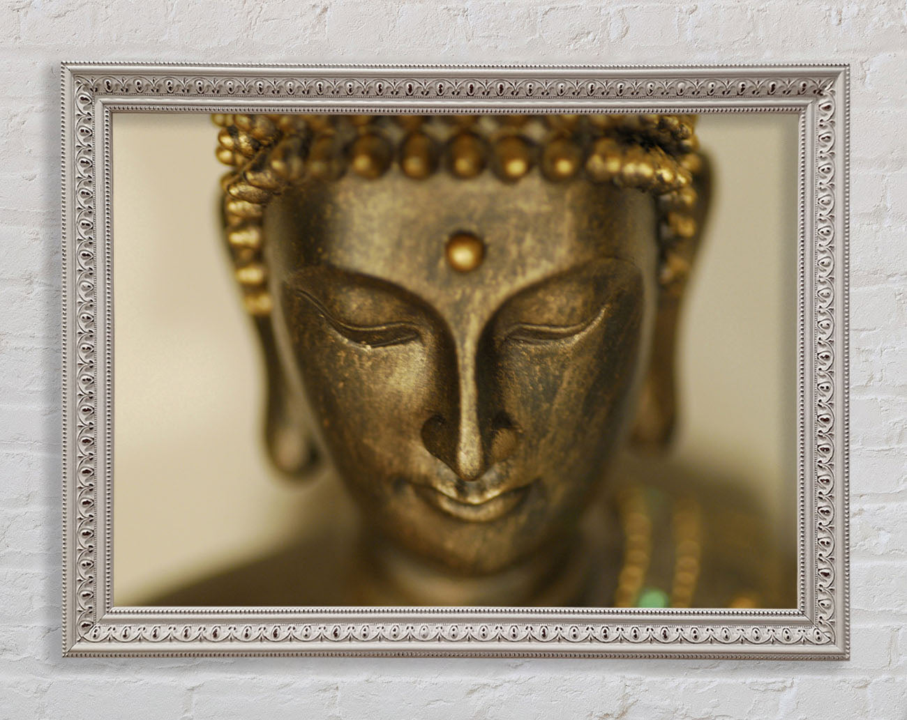 Buddha Face Temple Framed Wall Art