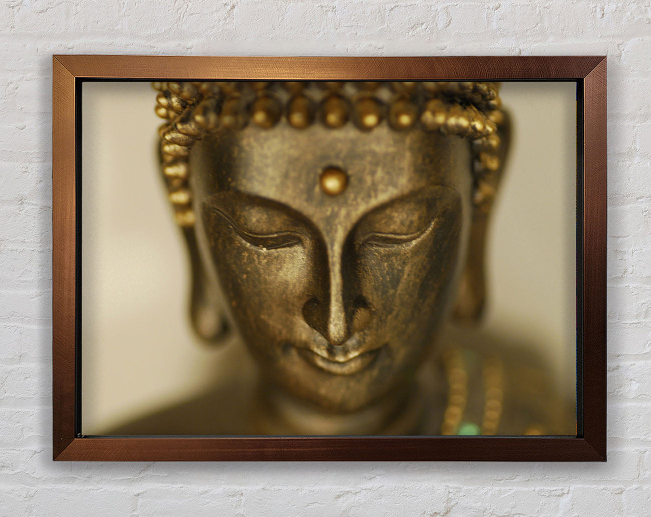Buddha Face Temple Framed Wall Art