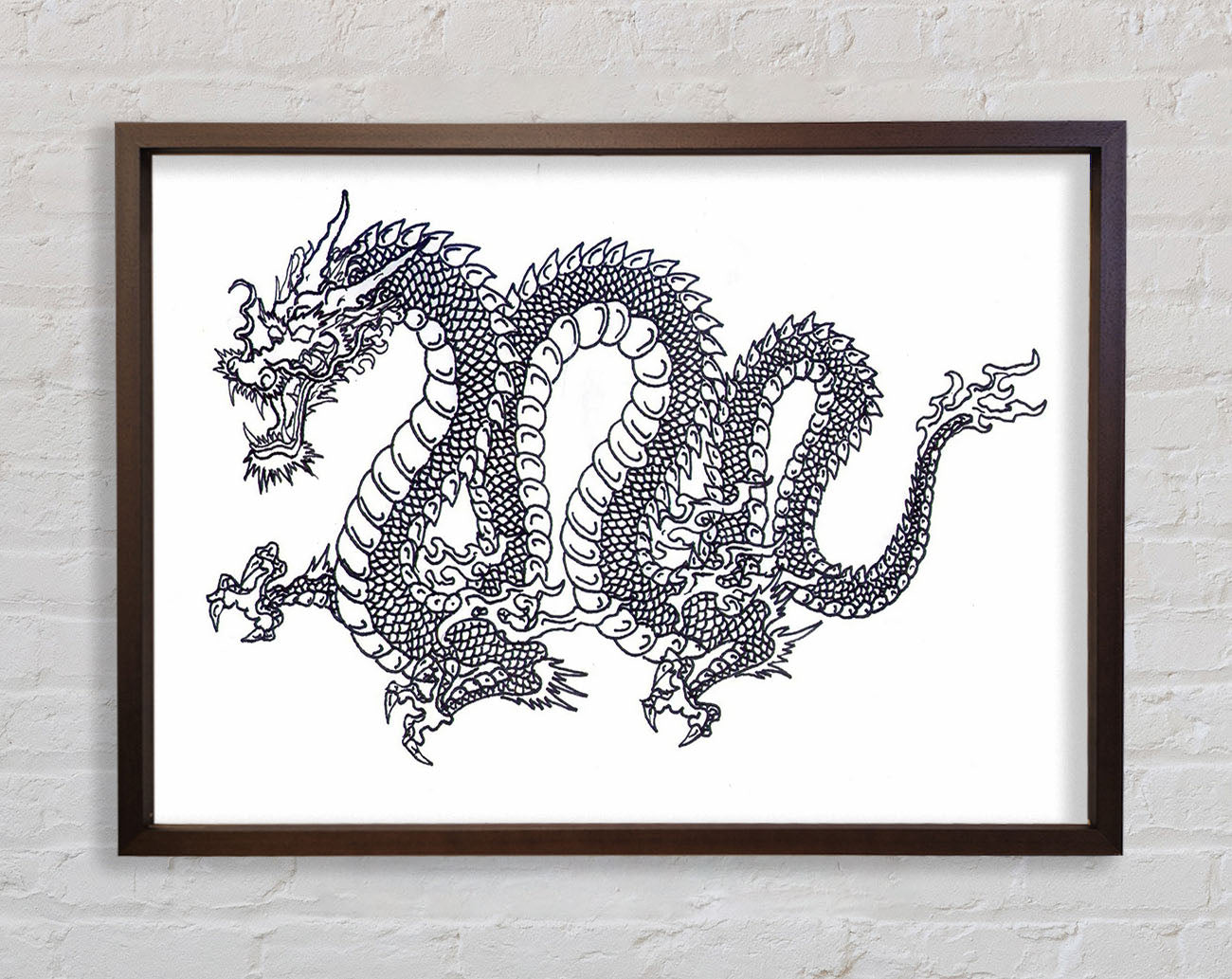 Chinese Dragon Framed Wall Art