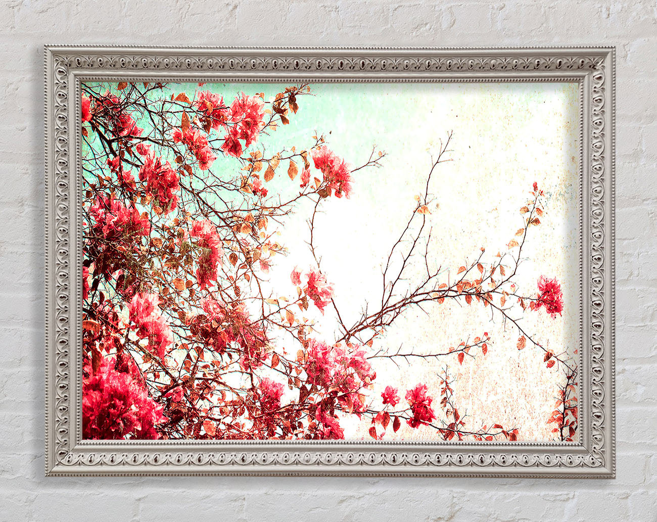 Antique Cherry Blossom Framed Wall Art