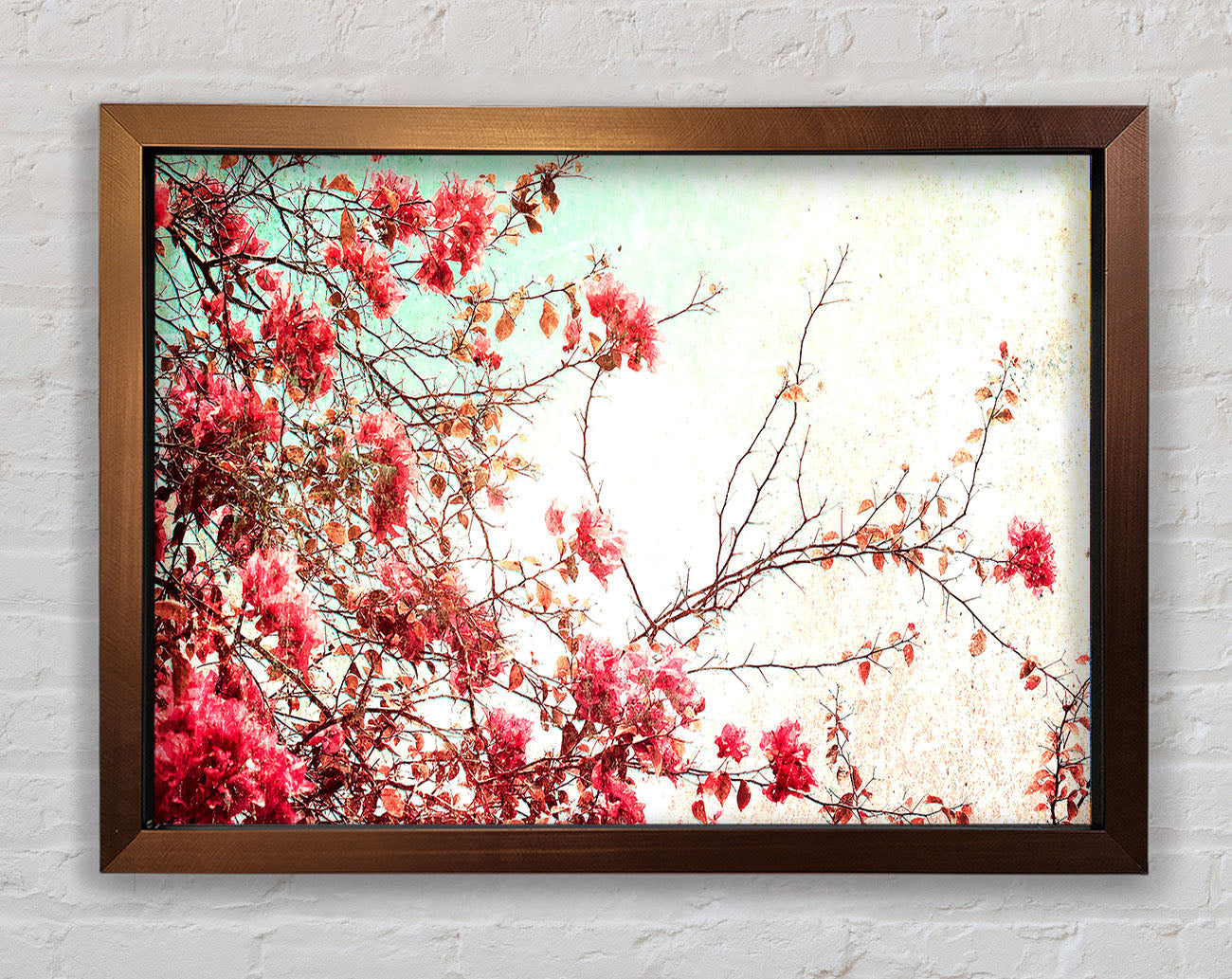 Antique Cherry Blossom Framed Wall Art