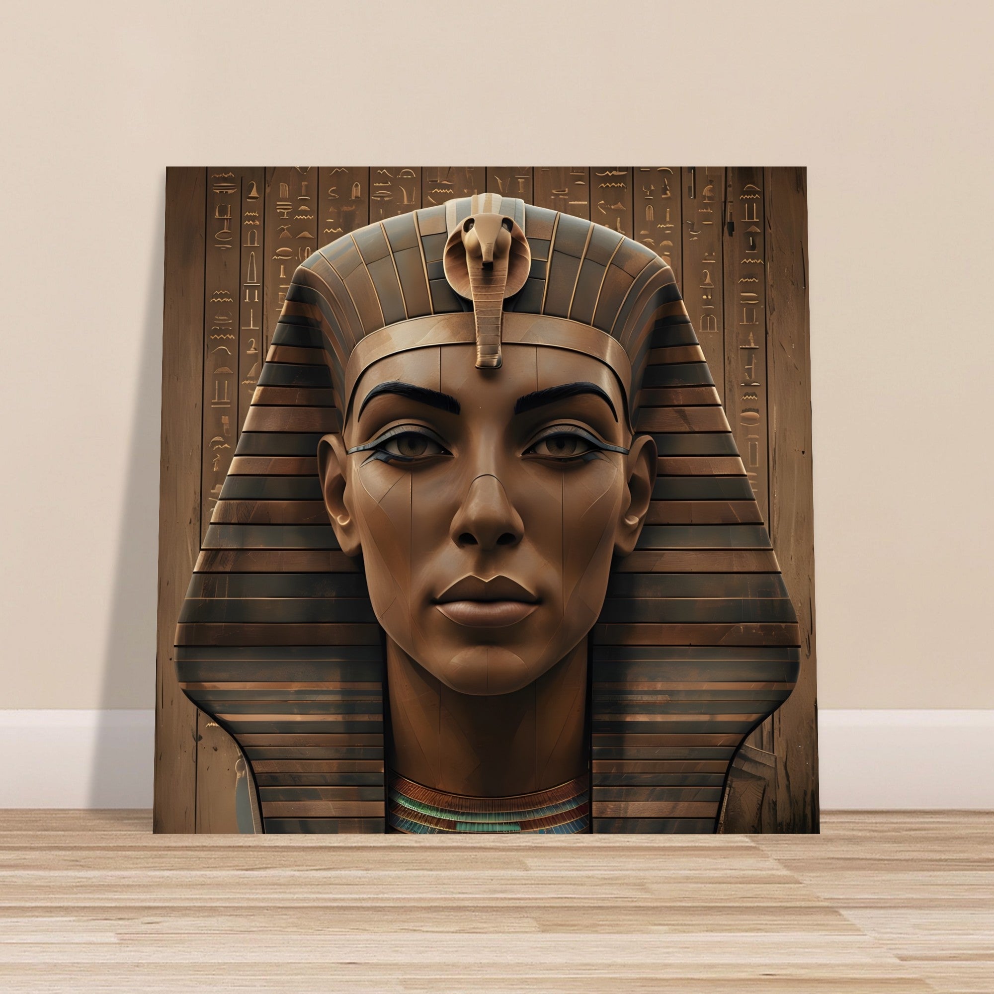 Ancient Egyptian Pharaoh Digital Artwork – Modern Wall Art Print