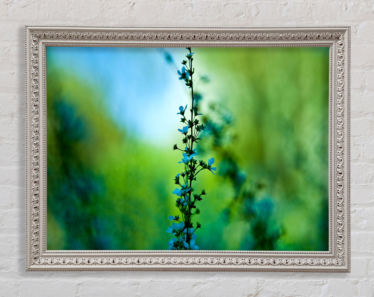 Blossom Blue Flower Framed Wall Art