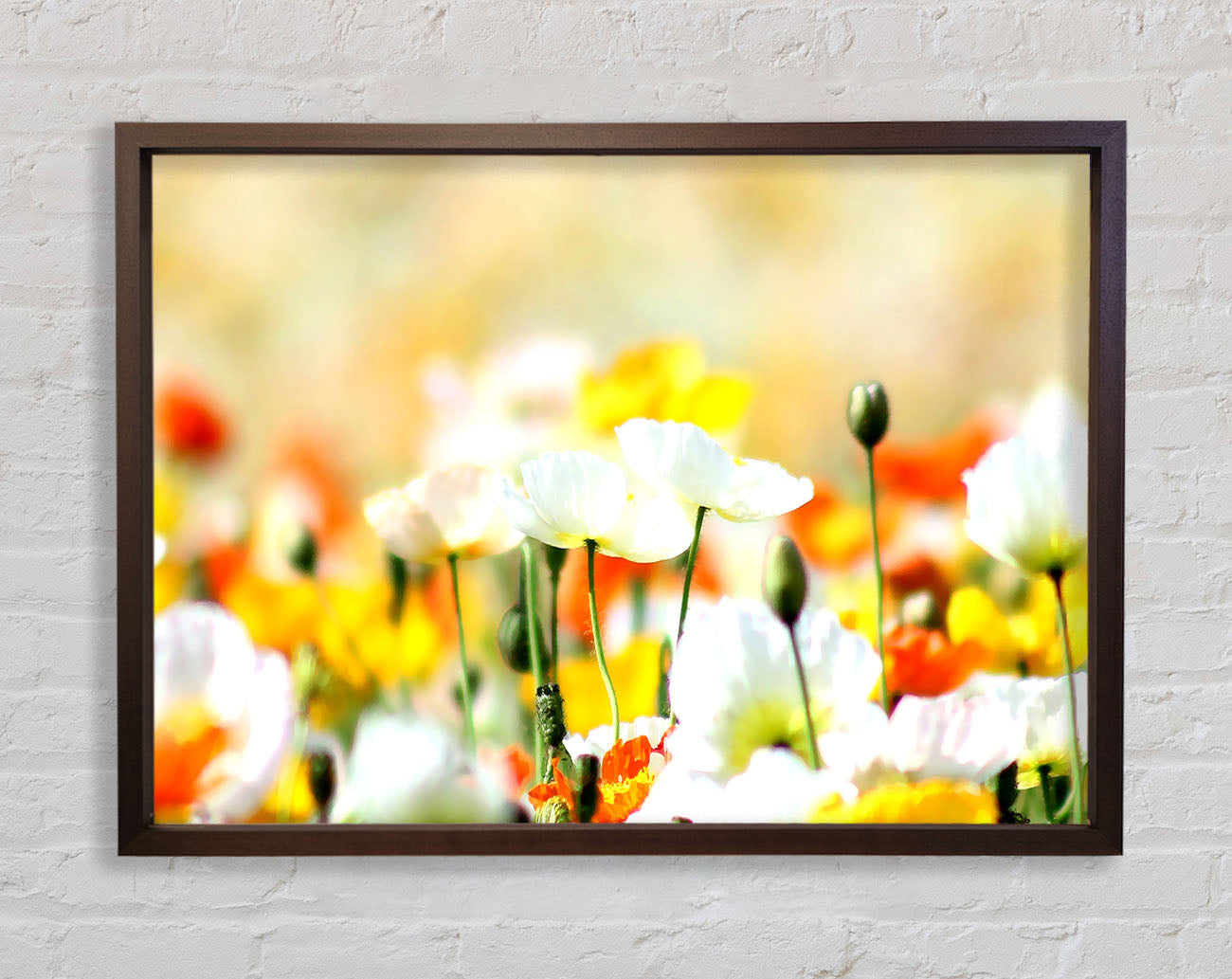 Colourful Summer Flowers Framed Wall Art