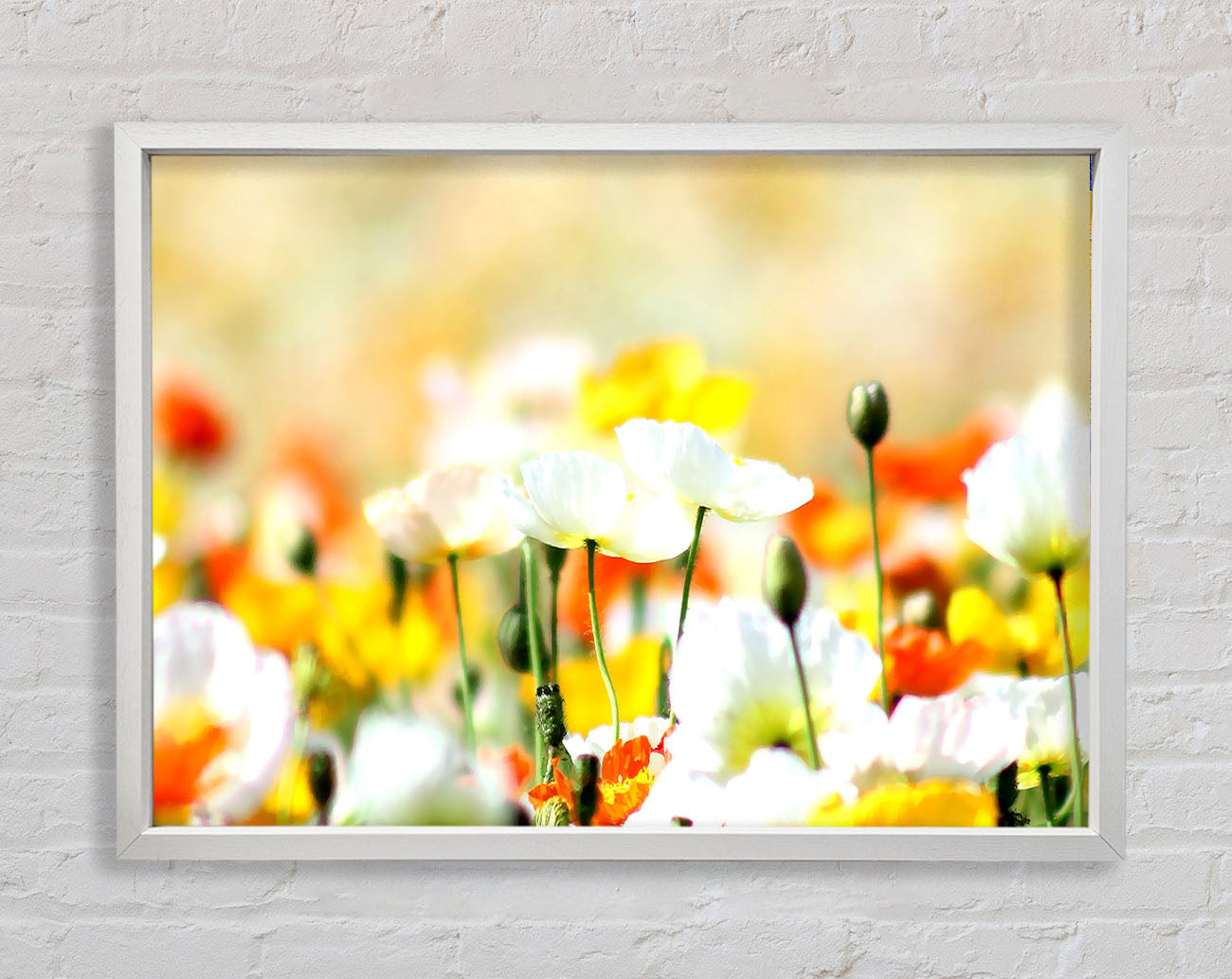 Colourful Summer Flowers Framed Wall Art