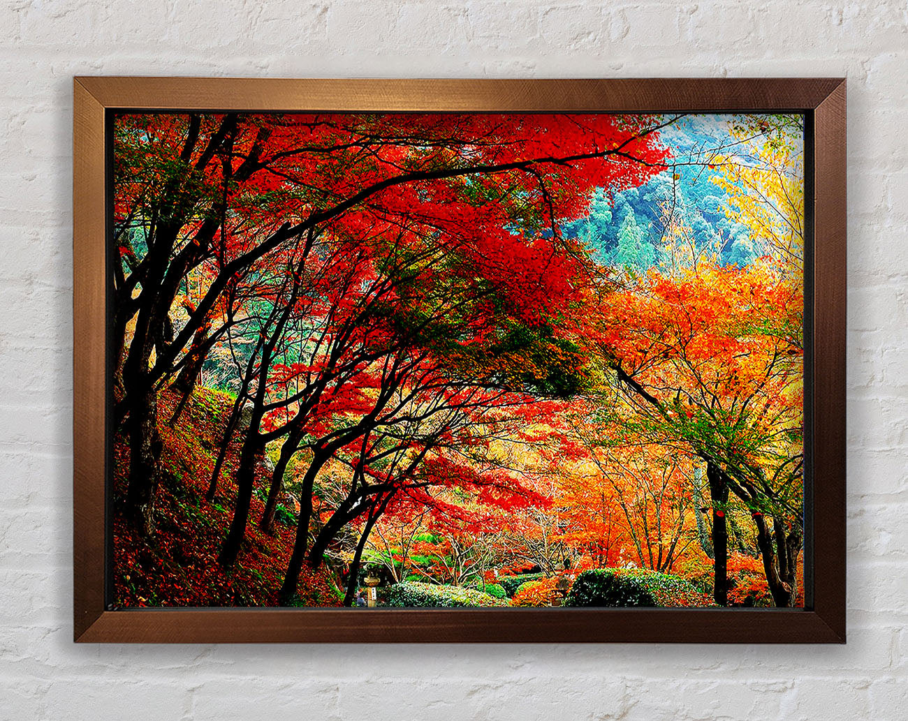 Autumn Tree Delight Framed Wall Art