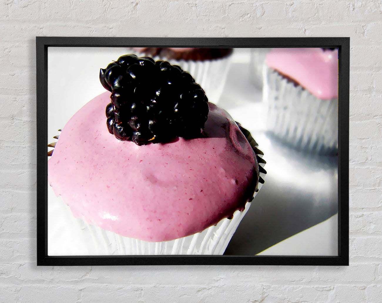 Blackberry Cupcake Framed Wall Art