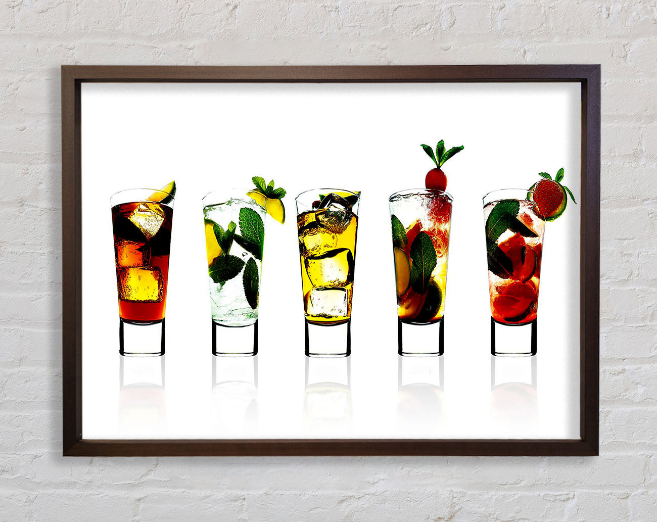 Cocktail Party With Ice Framed Wall Art