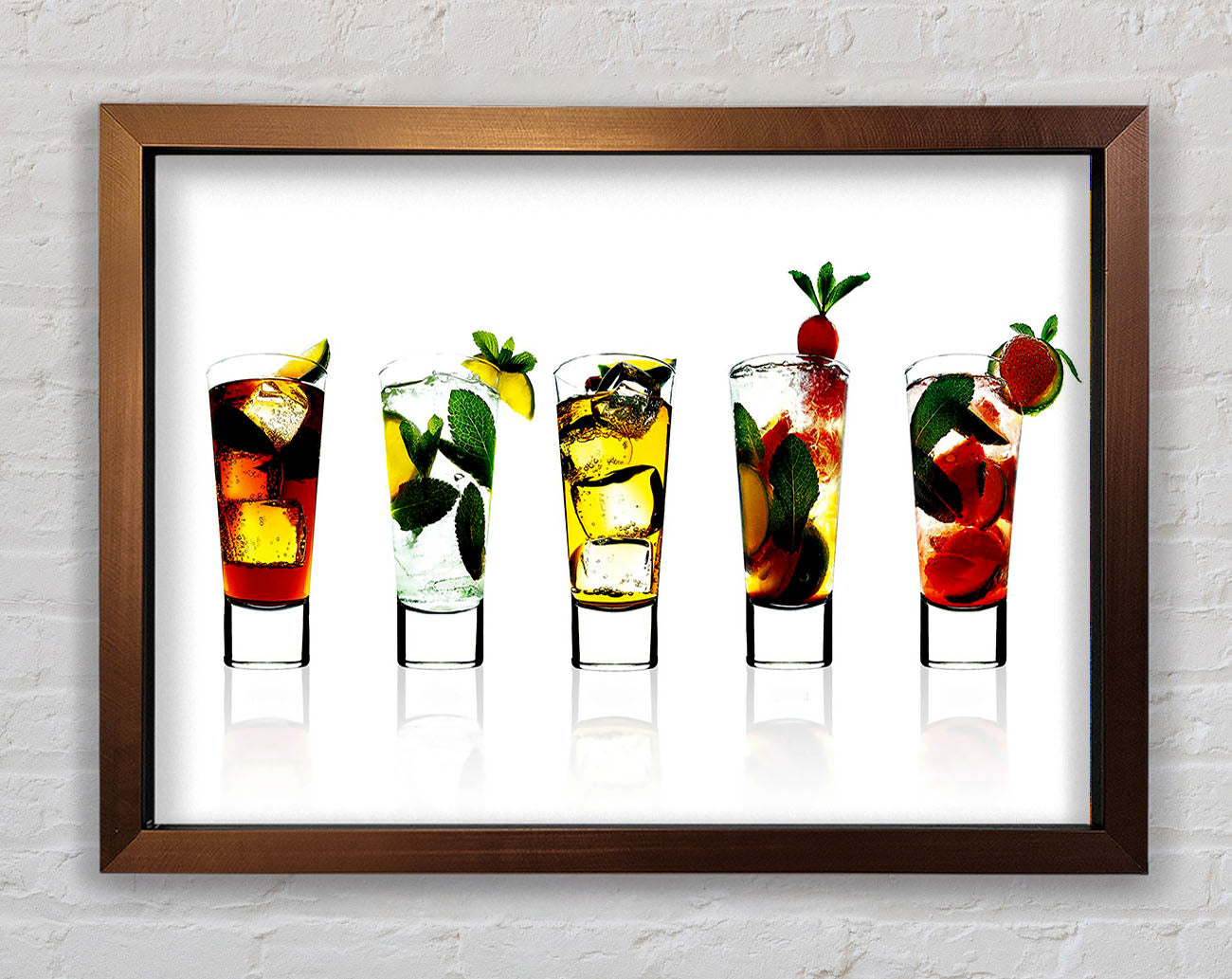 Cocktail Party With Ice Framed Wall Art
