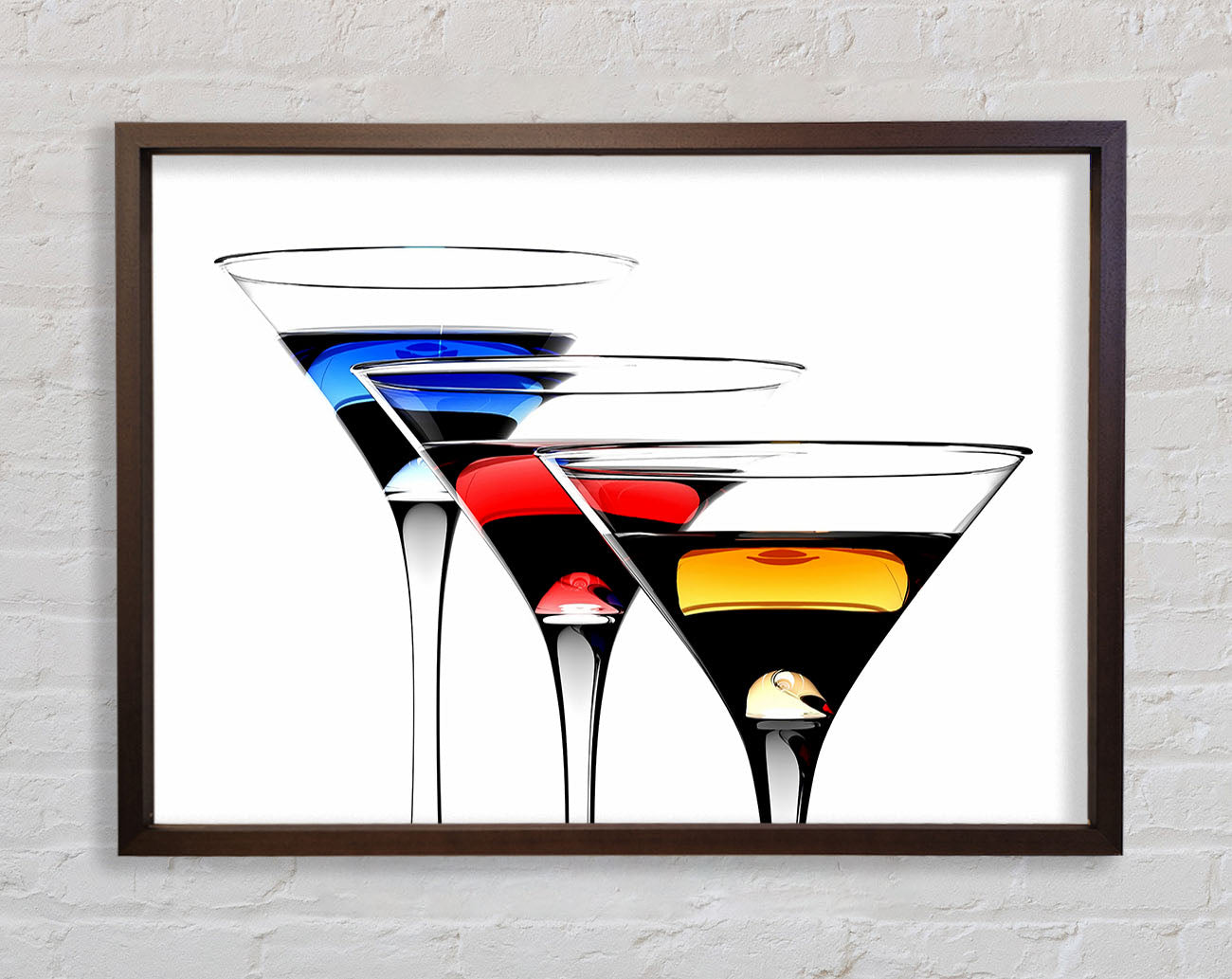 Cocktail Trio Framed Wall Art