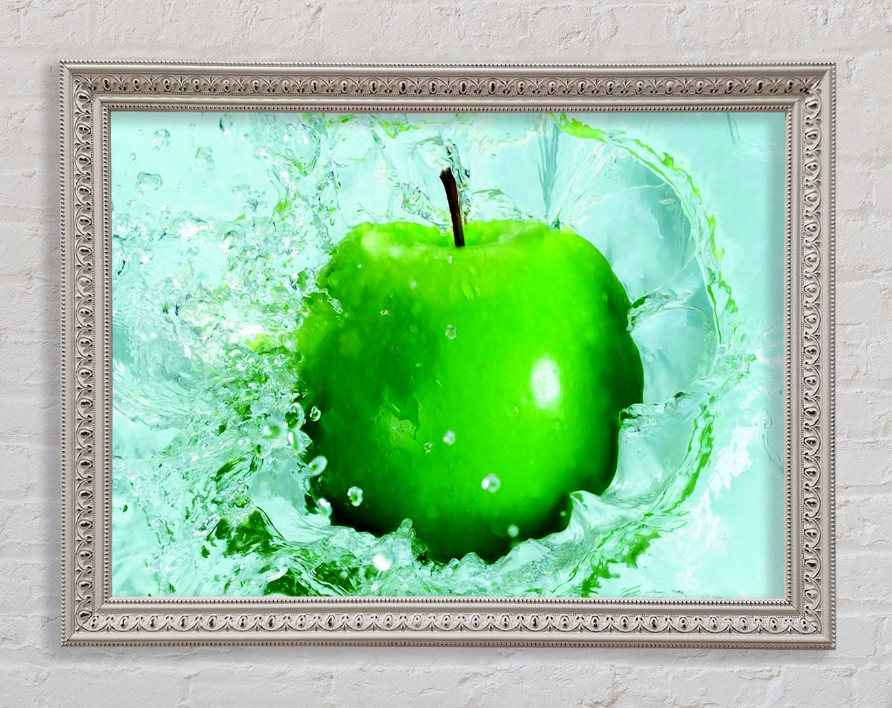 Apple Splash Framed Wall Art
