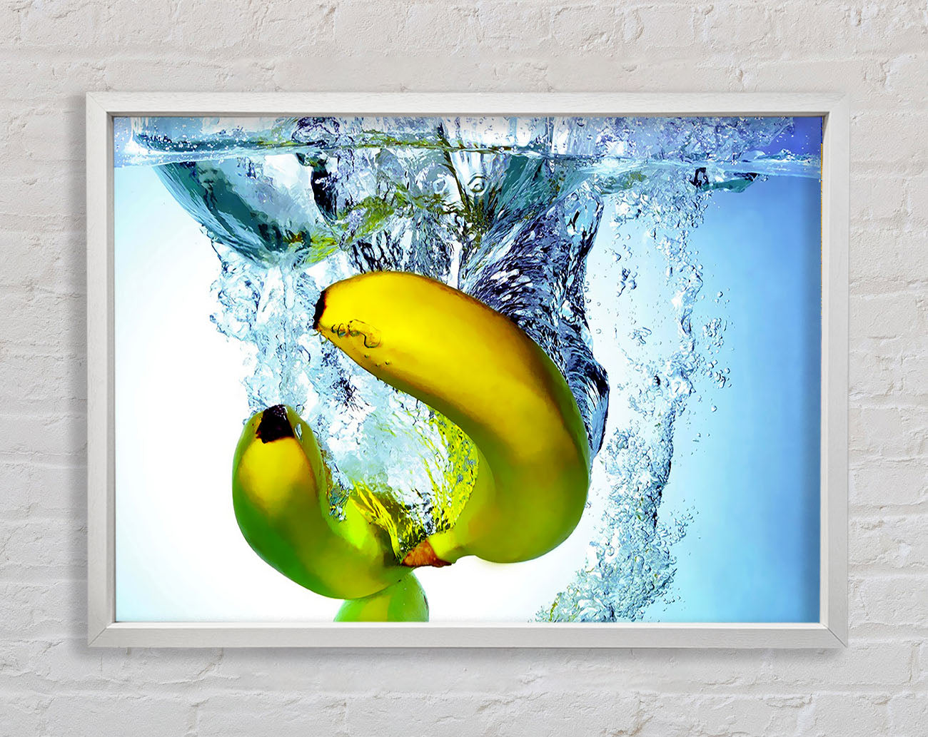 Banana Splash Framed Wall Art