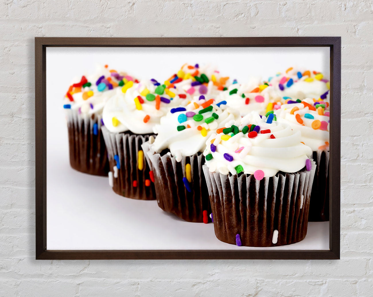 Cupcake Srinkles Framed Wall Art