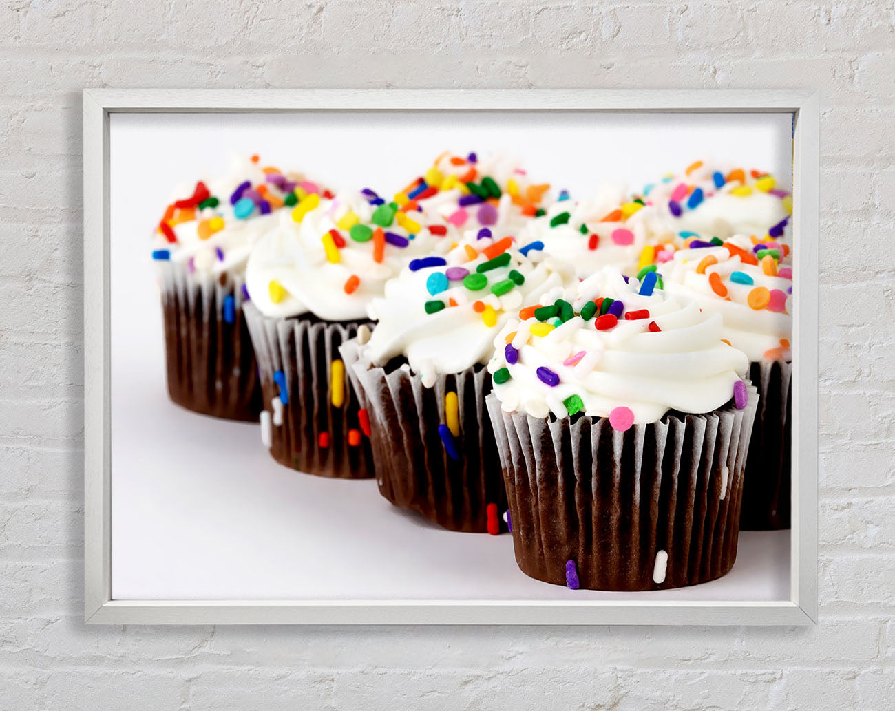 Cupcake Srinkles Framed Wall Art