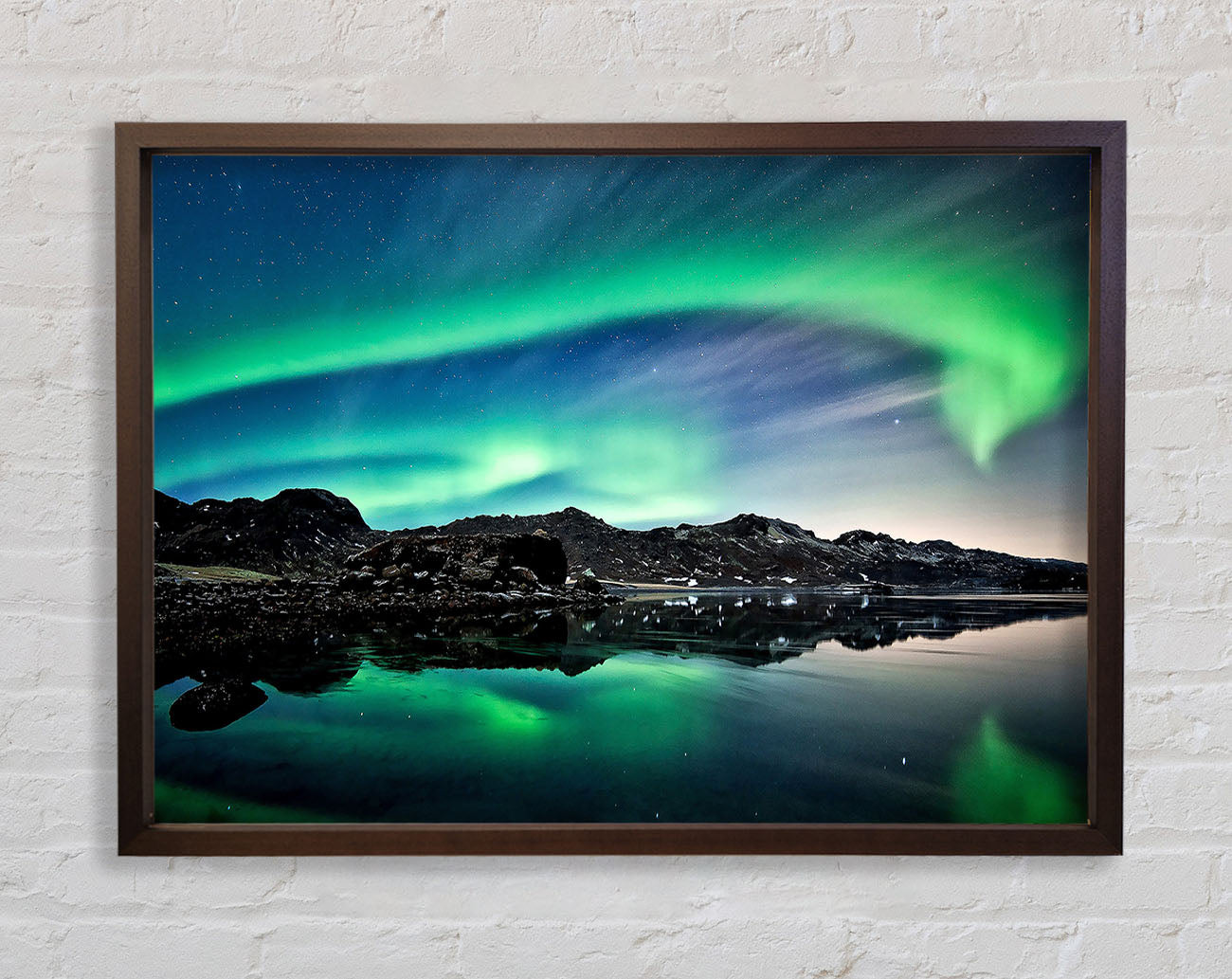 Aurora Green Skies Framed Wall Art