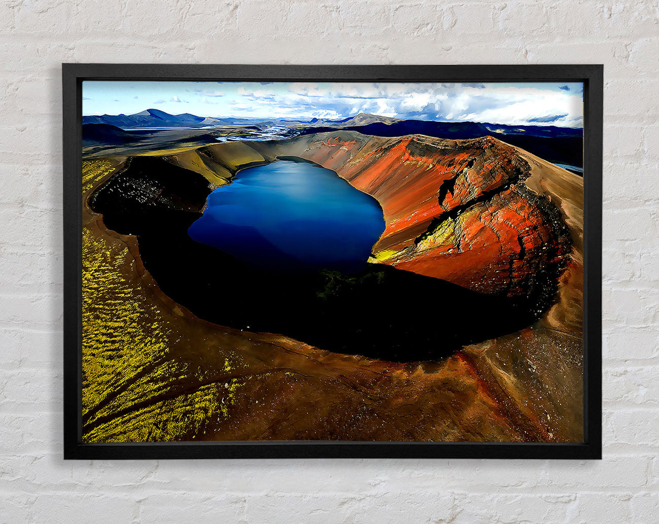 Arctic Volcanic Framed Wall Art