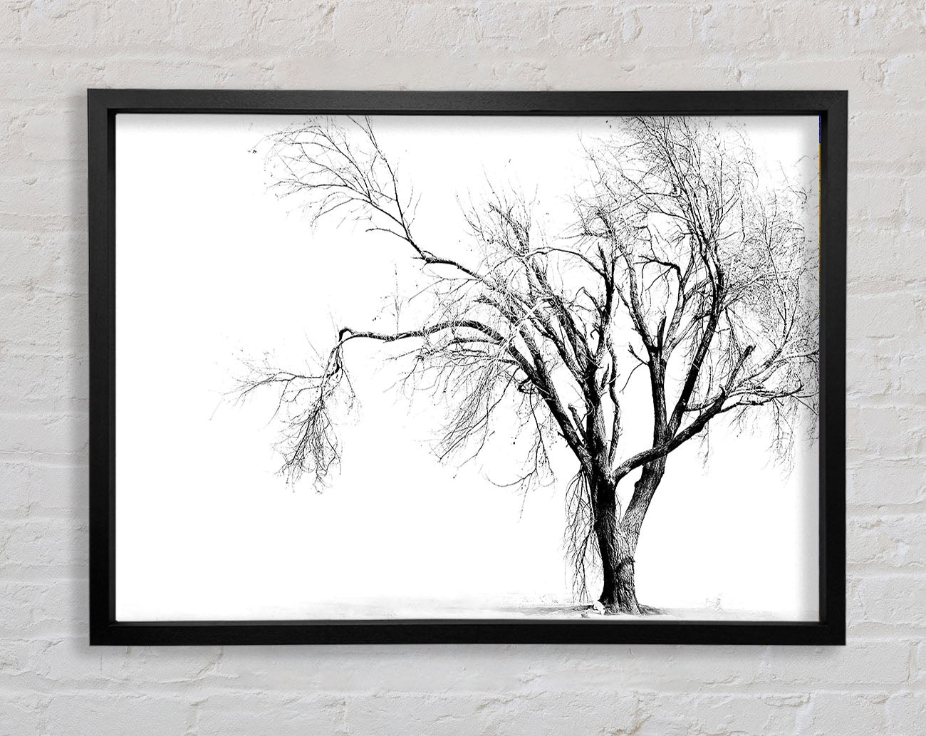 Cold Winter Tree Framed Wall Art