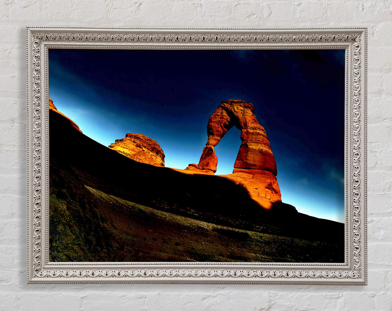Arch Rock Night Framed Wall Art