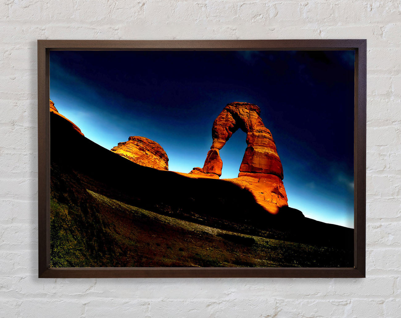Arch Rock Night Framed Wall Art