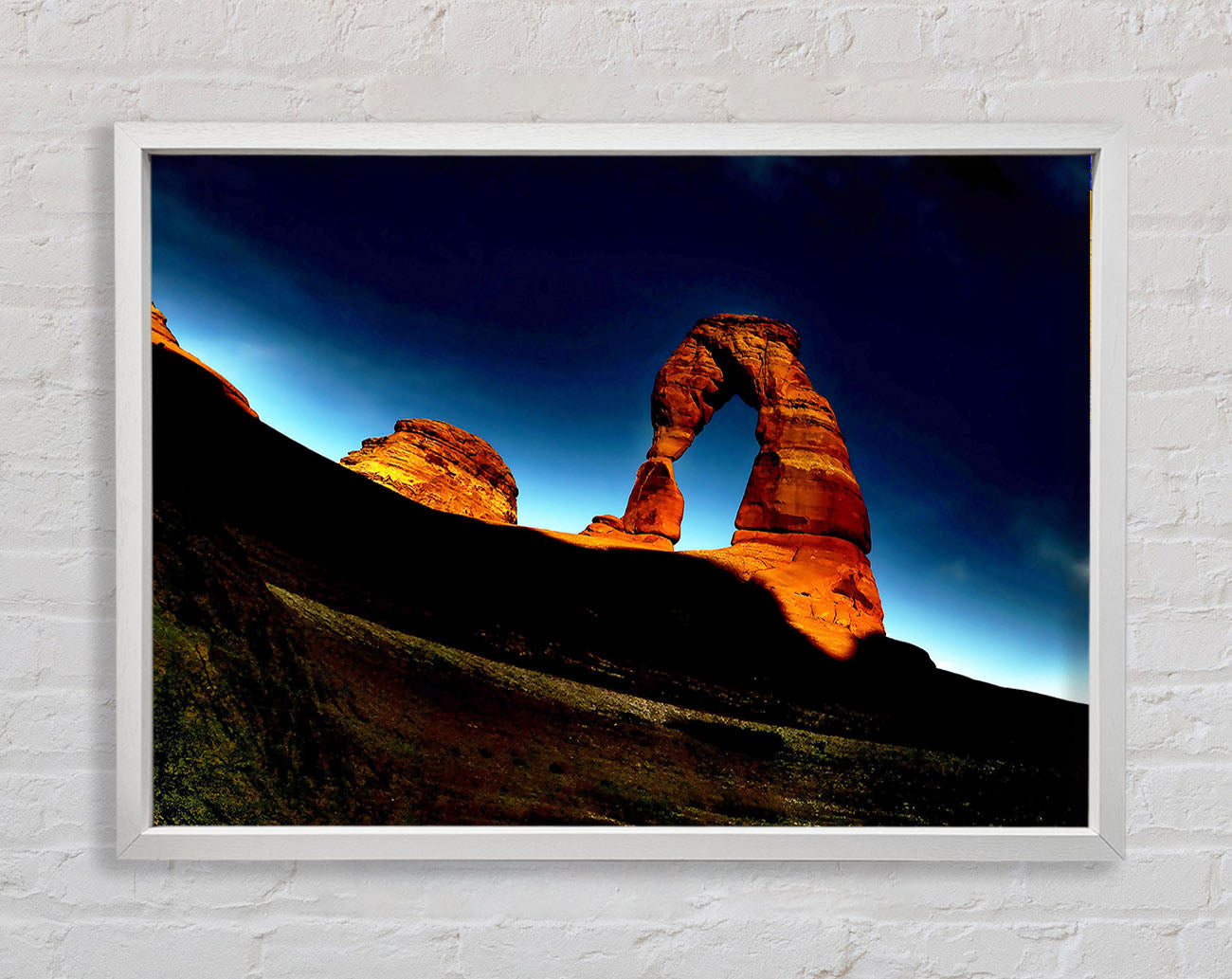 Arch Rock Night Framed Wall Art