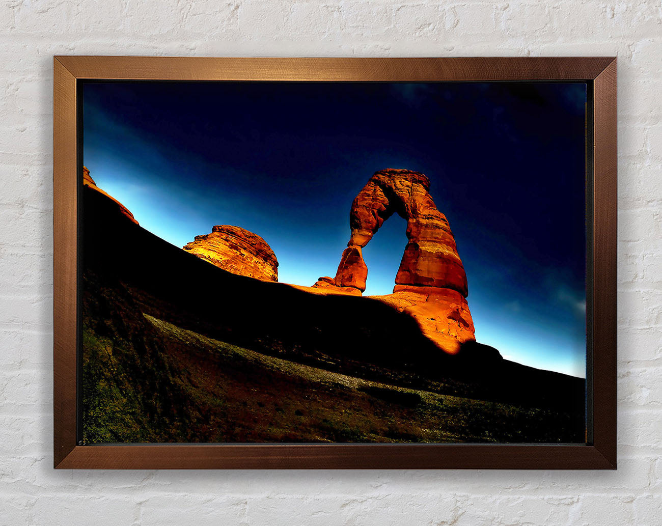 Arch Rock Night Framed Wall Art