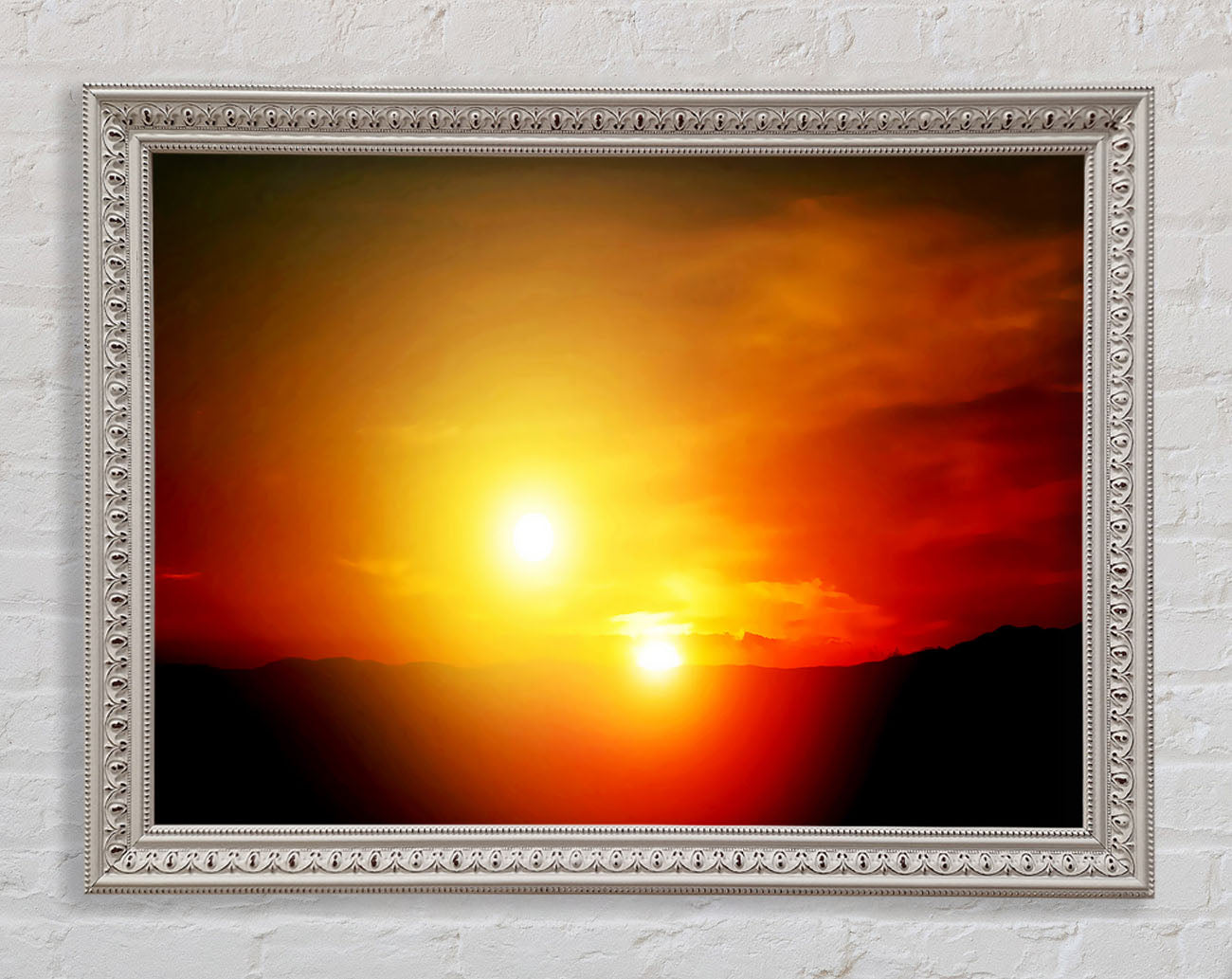 Blazing Sun Duo Framed Wall Art