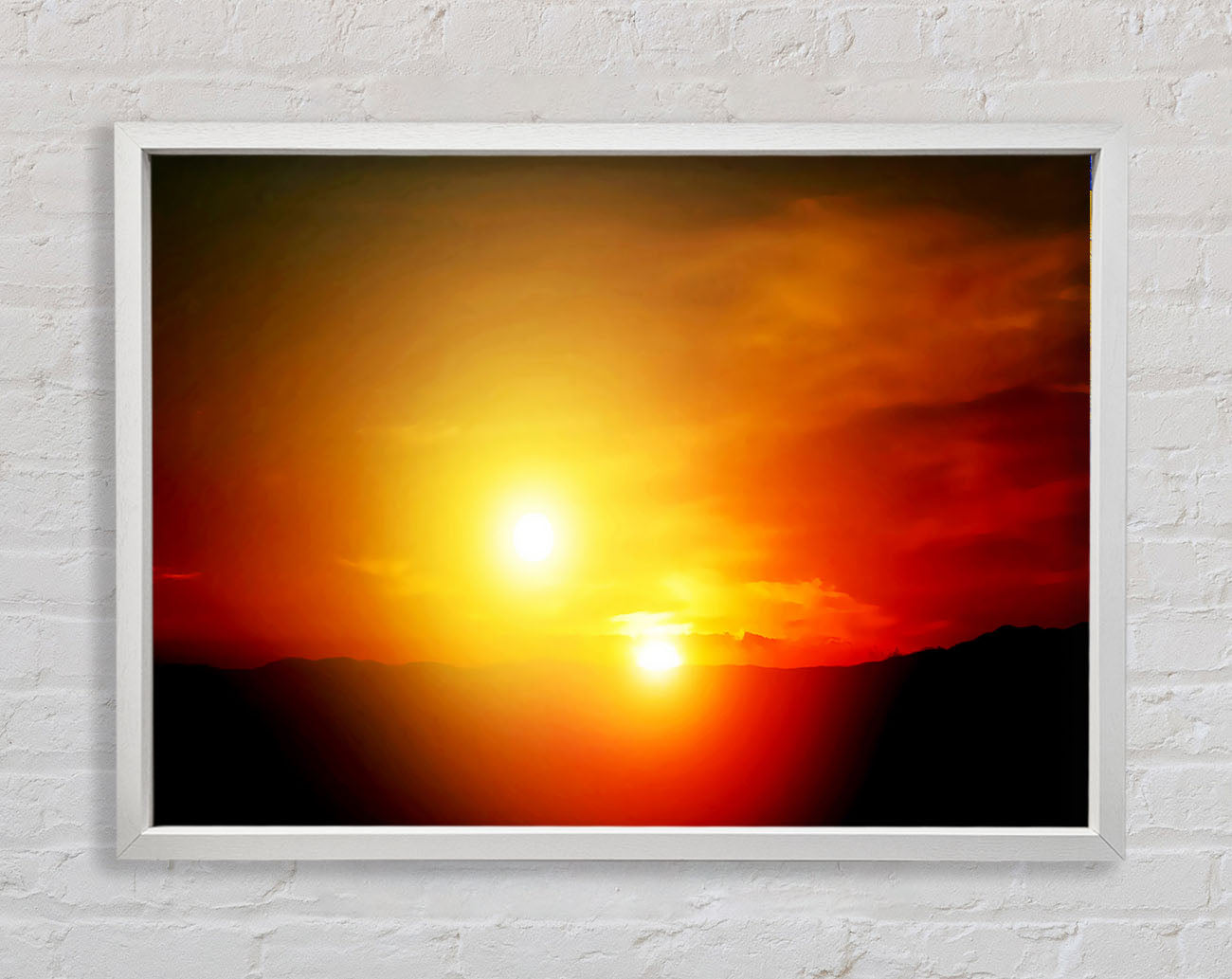 Blazing Sun Duo Framed Wall Art