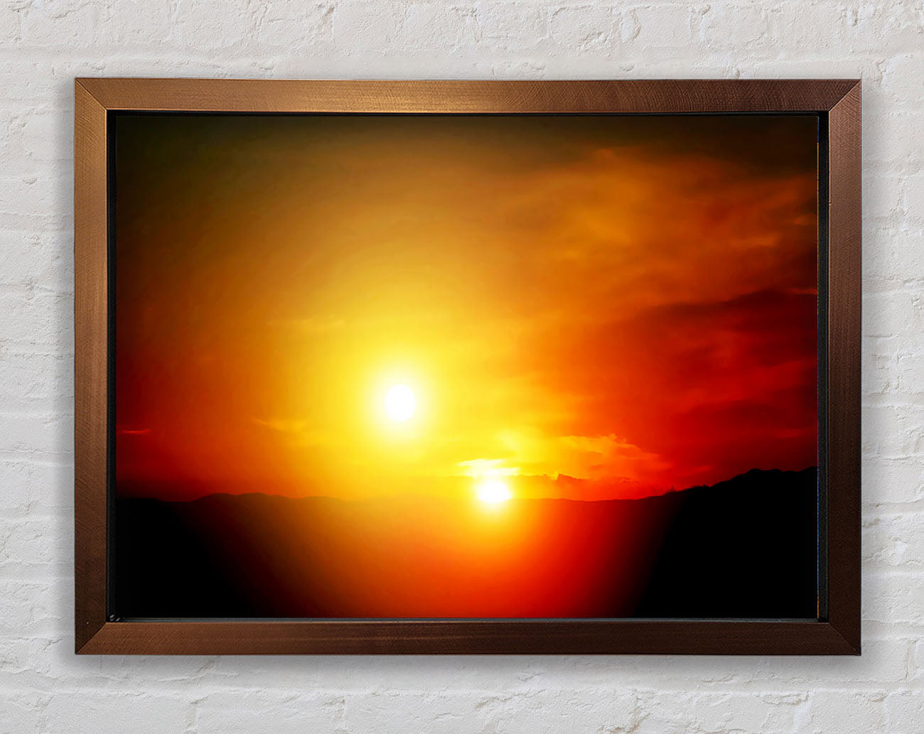 Blazing Sun Duo Framed Wall Art