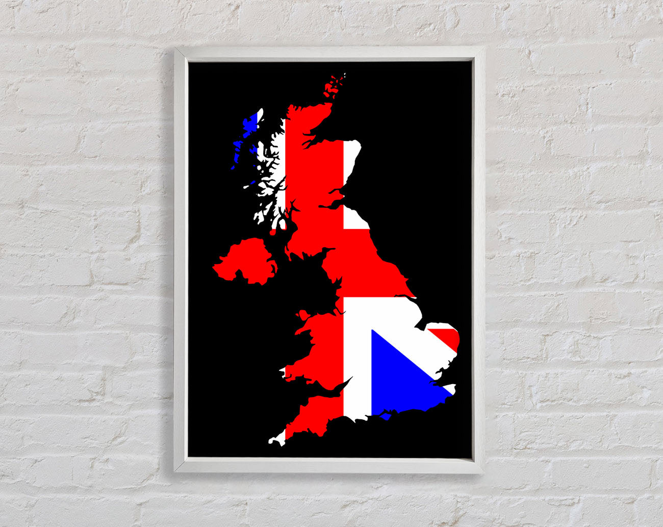 Britan Map Framed Wall Art