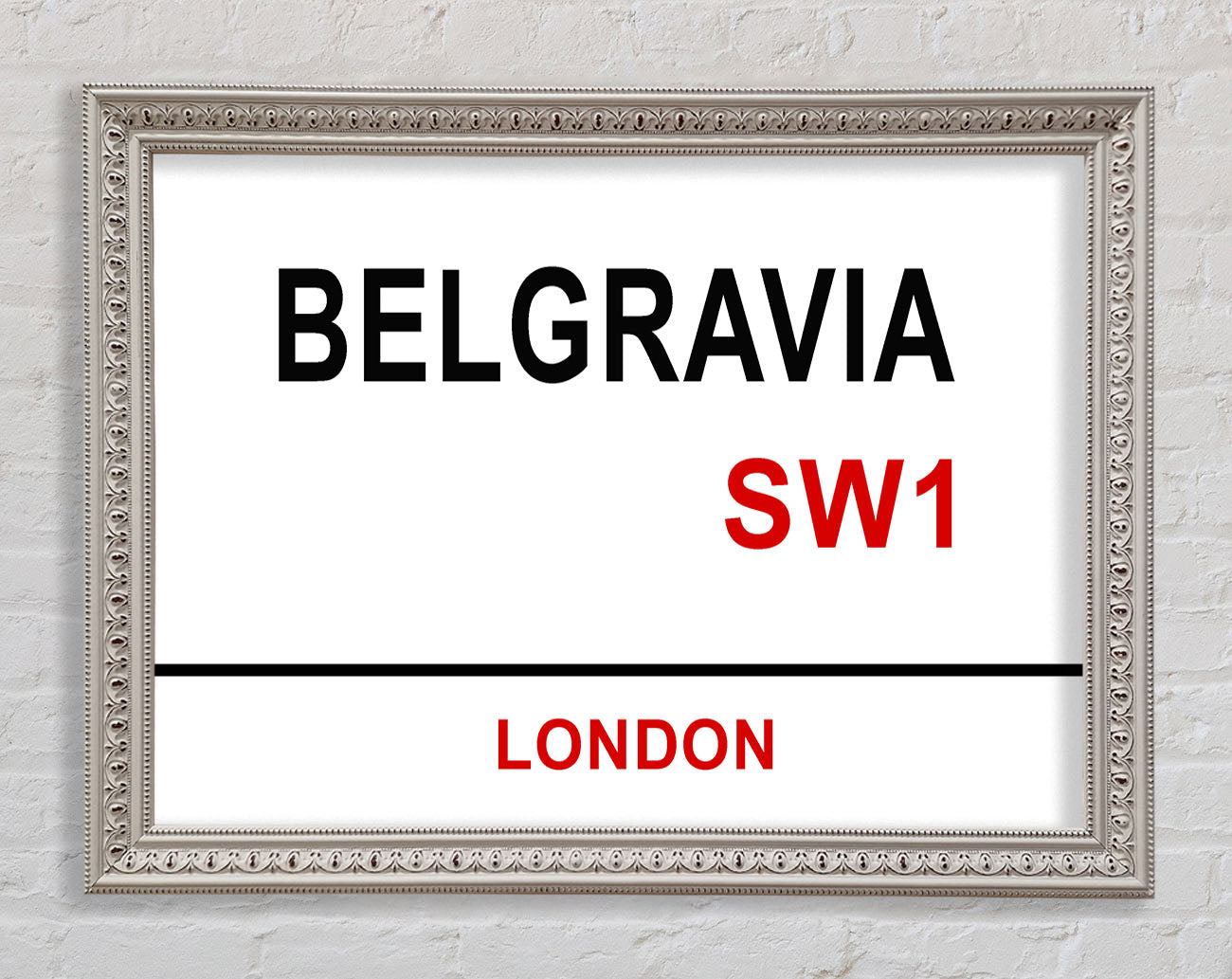 Belgravia Signs Framed Wall Art